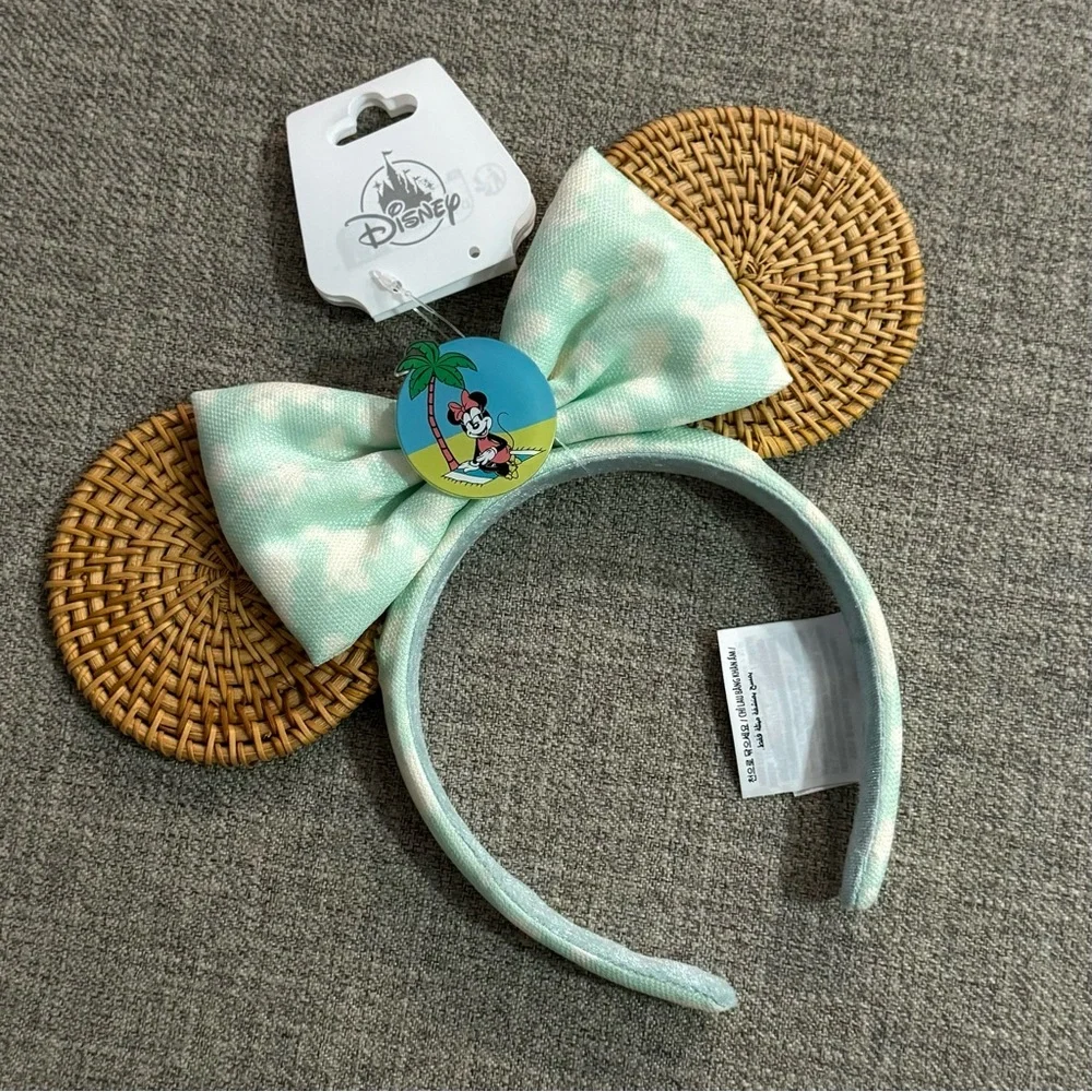 Disney Parks Loungefly Mickey and Minnie Summer At The Beach Backpack and Ears - Picture 2 of 11